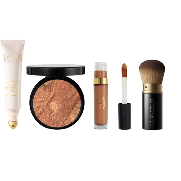 Laura Geller Other - Laura Geller Full Face Line Smoother Foundation & Concealer Kit 08 Deep NIB